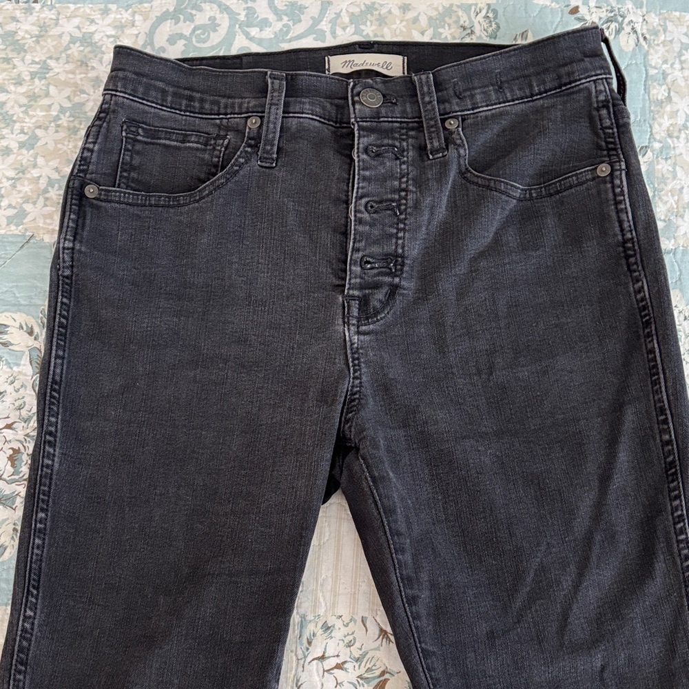 Madewell High Rise Black Jeans